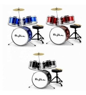 Rhythm Percussion Çocuk Baterisi Şarap Kırmızı