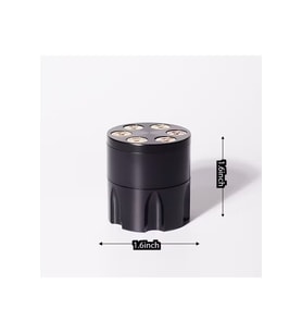 42 mm Tam Metal Grinder, Şık Tasarım ve Plastik Hazne ile Kullanım Kolaylığı