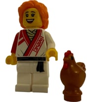 Orjinal Lego Minifigür Ninja Kız & Kahverengi Tavuk