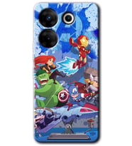 Tecno Camon 20 Pro 5G Kılıf HD Desen Baskılı Kılıf - Avengers Cartoon