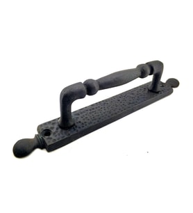 Antika Tarz Dekoratif Pirinç Misket Çekme Kapı Kolu - 223x33 mm, Oksit