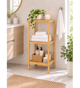 Bambu Raf Ünitesi,mutfak Rafı,banyo Rafı,çok Amaçlı Raf Ünitesi, çiçeklik,düzenleyici 33-36-80 Cm