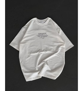 Kadın Baskılı T-Shirt Kısa Kol Bisiklet Yaka Oversize Rahat Kalıp Günlük Tişört - Beyaz