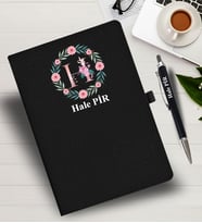 Kişiye Özel harf Tasarımlı  İsme Özel Defter ve Kalem