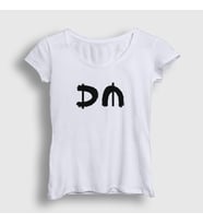 Presmono Kadın Beyaz DM V2 Depeche Mode T-Shirt 140279tt (Beyaz)