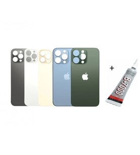 iPhone 13 PRO MAX Uyumlu Arka Batarya Pil Kapağı YEŞİL (B7000 15 ML Yapıştırıcı)