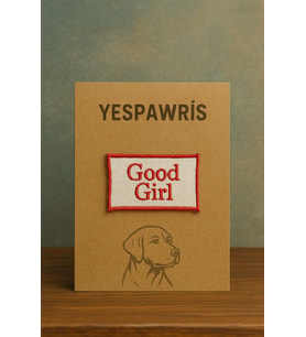 Good Girl Köpek Arması - Tatlı ve Ödüllendirici Bandana, Kıyafet ve Çantalara Uygun Ütüyle Yapışan Arma (Çok Renkli)