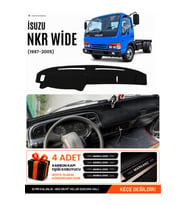 ISUZU NKR WIDE (1997-2005) Uyumlu Torpido Örtüsü Torpido Kılıfı - Siyah