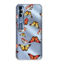PrintiFy Tecno Spark 7 Pro ile Uyumlu 1mm Slim Fit Water Color 2 Baskılı Şeffaf  Kılıf