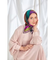 %100 Twill İpek Eşarp S543