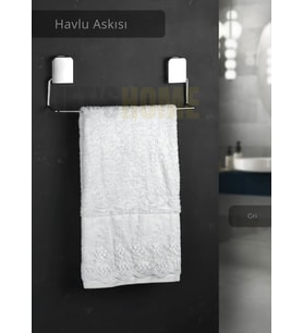 Havlu Askısı Paslanmaz Çelik Yapışkanlı Banyo Havluluk Düzenleyici Krom