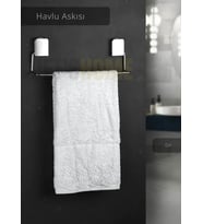 Havlu Askısı Paslanmaz Çelik Yapışkanlı Banyo Havluluk Düzenleyici Krom