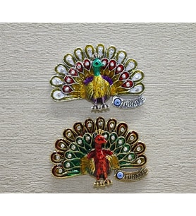 Swaroski Tavuskuşu Magnet Alk3852