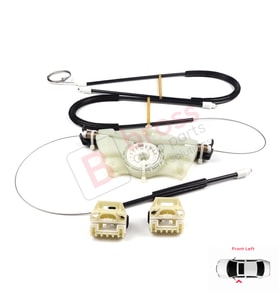 VW New Beetle C1 1C1 1997-2011 3-Kapı HB 1CM898655 İçin Elektrikli Ön Sol Kapı Cam Kriko Tamir Seti