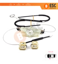 VW New Beetle C1 1C1 1997-2011 3-Kapı HB 1CM898655 İçin Elektrikli Ön Sol Kapı Cam Kriko Tamir Seti
