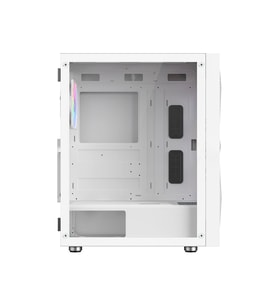 POWERBOOST PB-P3509BW 4-ARGB Fanlı Gaming Mid-Tower PC Kasası Beyaz