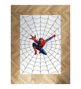 MEKTA HOME BEBEK VE ÇOCUK ODASI Ağ ve Spiderman Desenli Halı