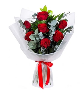 Love 7 Kırmızı Gül Buketi