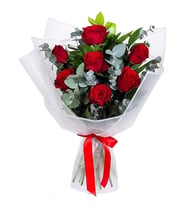 Love 7 Kırmızı Gül Buketi