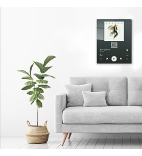 DECORITA Youtube Barkodlu Cam Tablo Tarkan - Beni Çok Sev 30cm x 40cm