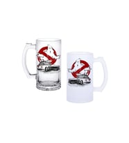 Ghostbastır Design Hayalet Avcıları Kulplu Bira Bardağı Buzlu veya Şeffaf Seçenekli 0100