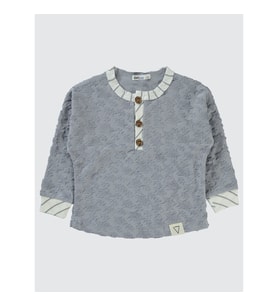 Civil Boys Erkek Çocuk Sweatshirt 2-5 Yaş Açık İndigo (İndigo)