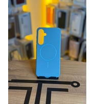 Samsung A55 Uyumlu İçi Kadife Magsafe Destekli Premium Silikon Kılıf (Turkuaz)