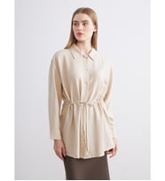 LCW Modest Bej Kadın Gömlek Tunik