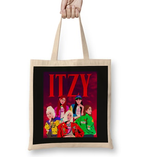 itzy Logo 01 Bez Çanta Uzun Saplı