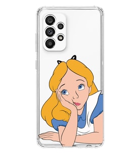 Samsung Galaxy A53 Uyumlu Alice Tasarımlı Şeffaf Telefon Kılıfı