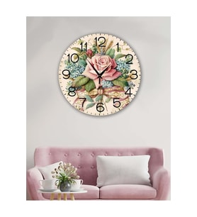 Retro Tasarımlı Duvar Saati 35X35 CM (Karışık)