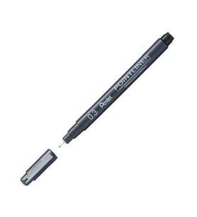 Pentel Pointliner Fiber Uçlu Çizim Kalemi 0.3 mm 