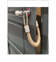 Kapı Stopu - Otantik Beyaz Jüt Halat Kapı Stopu - Door Stopper