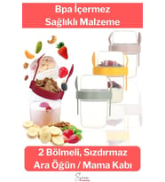 Saklama Kabı Kapaklı Erzak Beslenme Çantası Detox Müsli Diyet Kabı Çok Renkli Container 650 ml