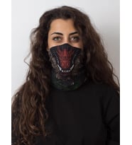 Kurt Ağız Baskılı Mikrofiber Baf Buff (Karışık)