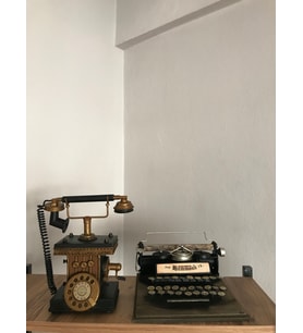 DEKORATİF METAL TELEFON KUMBARALI &DEKORATİF METAL & TAHTA DAKTİLO