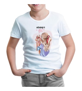 Mommy's Girl Anneler Günü Beyaz Çocuk Tshirt