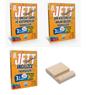 LGS 8.Sınıf JETT İnkılap Din Kültürü İngilizce Fasikülleri Seti