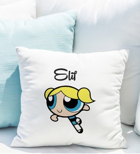 Power Puff Girls Tasarımlı Yastık Kişiye Özel