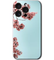 İphone 15 Pro Max Kılıf HD Desen Baskılı Kılıf - Japon Çiçeği