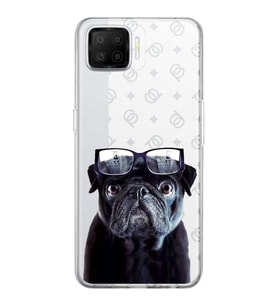 PrintiFy Oppo A73  ile Uyumlu 1mm Slim Fit Köpek 3 050f Baskılı Şeffaf  Kılıf