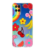 PrintiFy Oppo A54 4G ile Uyumlu Water Color 5  Kamera Korumalı Şeffaf  Kılıf