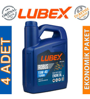 Lubex Robus Turbo 15W-40 4 Lt Dizel Mineral Motor Yağı (4 Adet)