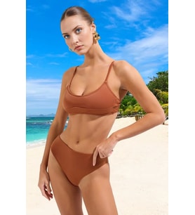 Tasarım Bikini Takımı Klora Dayanıklı Yüksek Konfor Ergonomik Kesim UV Korumalı Özel