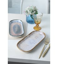Şık ve dayanıklı 26 cm kayık tabak seti, 2 adet, modern tasarım