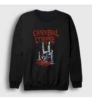 Presmono Unisex Siyah Candles Cannibal Corpse Sweatshirt 377257tt