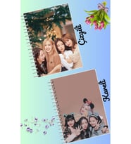 Blackpink defter seti 2 adet A4 boyutu 21*30 çizgili + kareli 60 syf