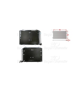 Klima Radyatörü 594x439x16 Mm – 2028300870 Wisco - Mercedes W202 93-00 Arası Uyumlu
