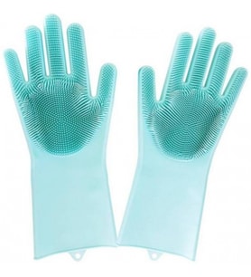 Sihirli Isıya Dayanıklı Silikon Çok Amaçlı Bulaşık Eldiven Fırçası Magic Gloves