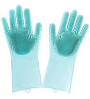 Sihirli Isıya Dayanıklı Silikon Çok Amaçlı Bulaşık Eldiven Fırçası Magic Gloves